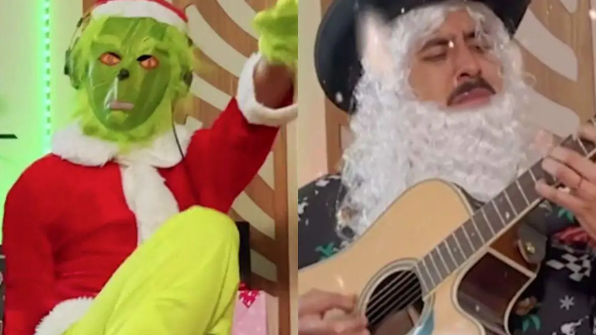 Grinch y Santa Tumbados